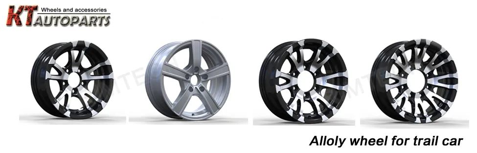 13X4.5 Boat Trailer and Farm Trailer White Steel Wheel Rim