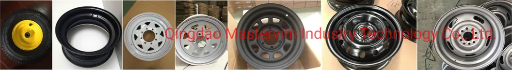 13X4.5 White Modular Steel Trailer Wheel with No Pinstripes, 5 Lug, 1660 Max Load