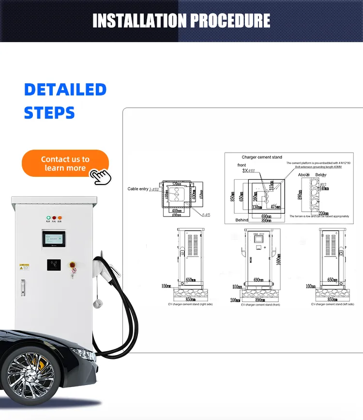 30kw DC GB/T ev charger supply Single connector EVSE electric car charging