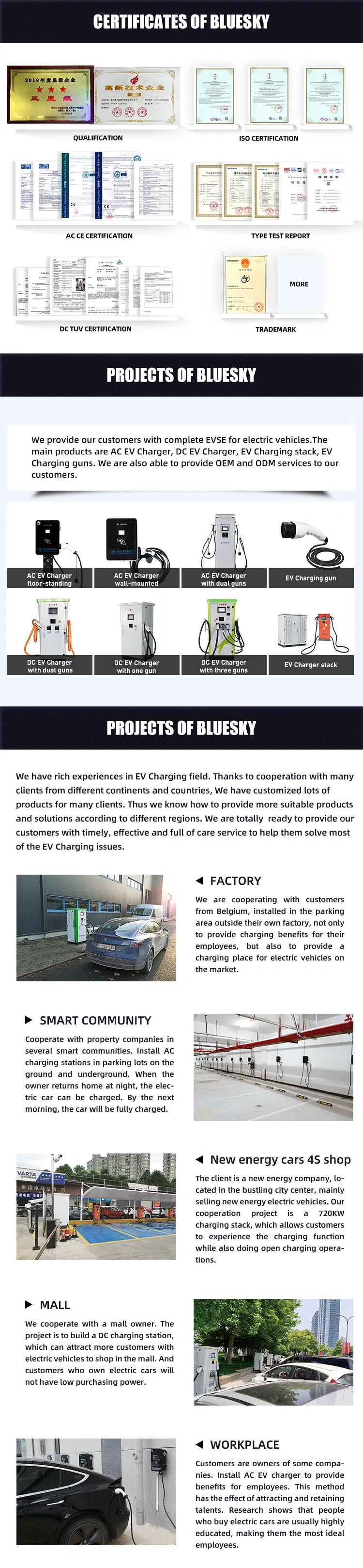 30kw DC GB/T ev charger supply Single connector EVSE electric car charging