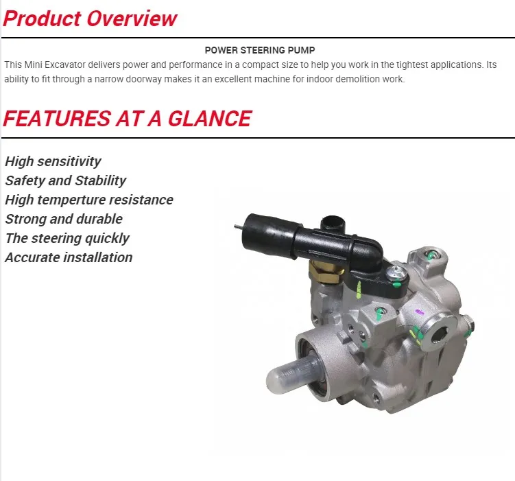 34430-Fe040 34430-Fe041 34430-Fe092 Power Steering Pump for Subaru Impreza Gd Gg 2005-2019 2.0L 2.5L