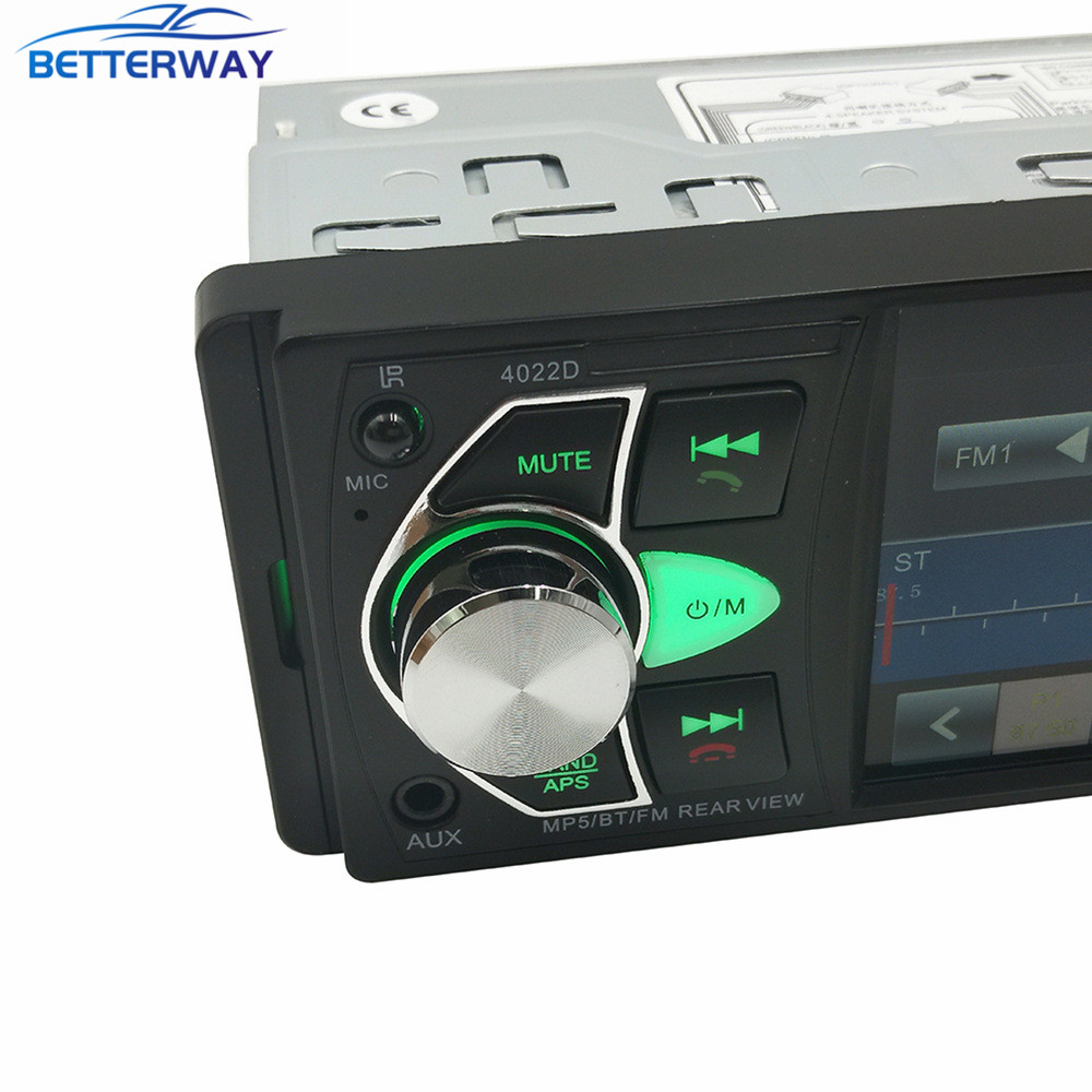 4.1inch 1 DIN Full HD Digital Car Bluetooth MP5 Player 4022D