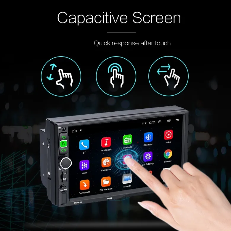 7-Inch Screen Android Multi-Function GPS Mirror Connection with Rear View Camera