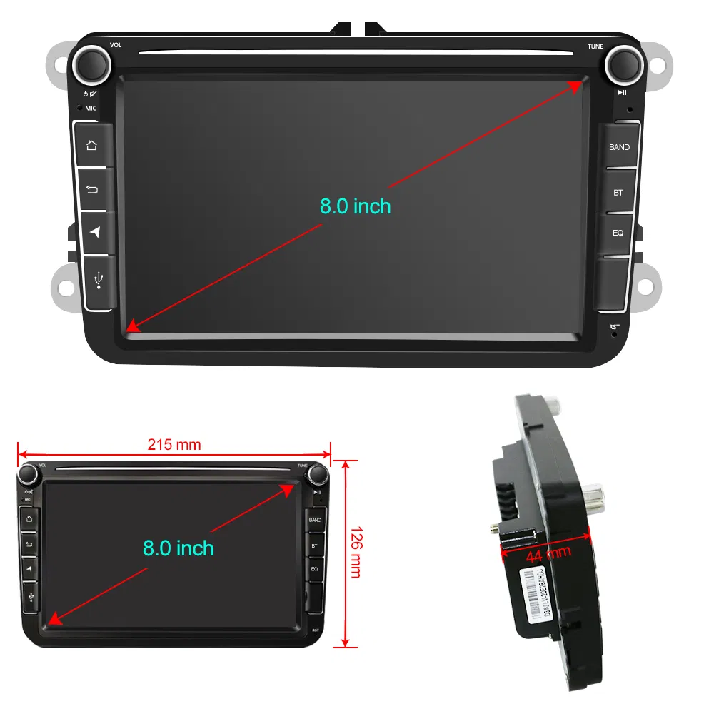 8inch 8core Ts10 128GB Android10 Car Radio Navigator for Seat Leon Skoda VW with GPS DSP Carplay WiFi 4glte