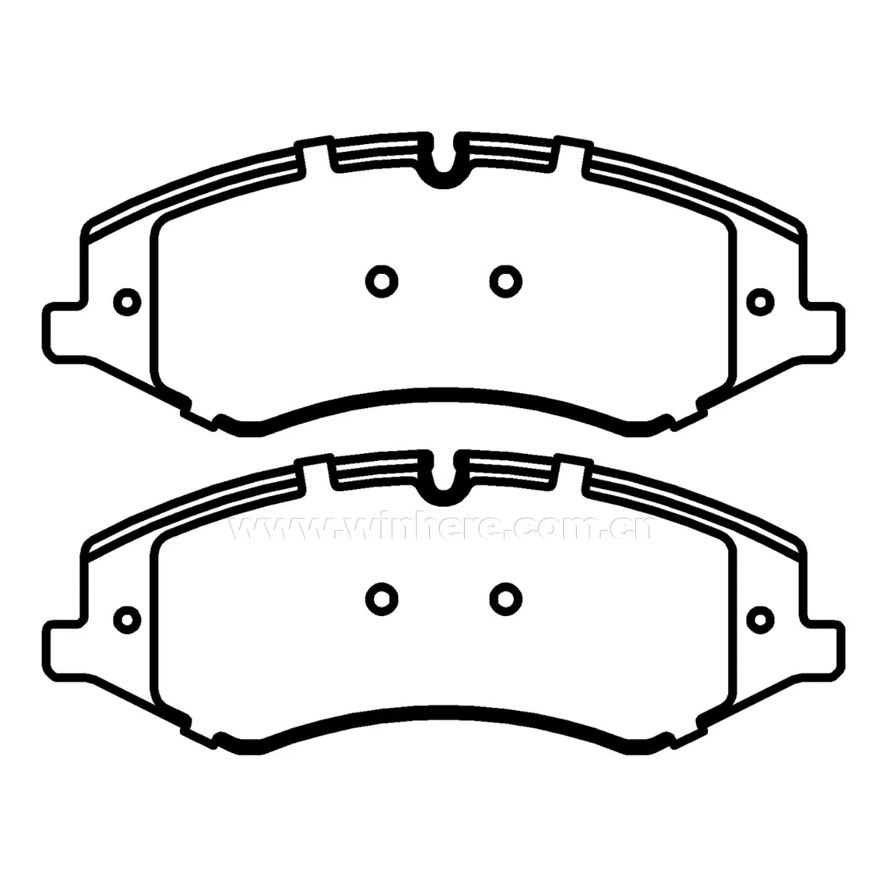 Auto Car Parts Front Brake Pad for OE#LR- 015578 D1425-8542