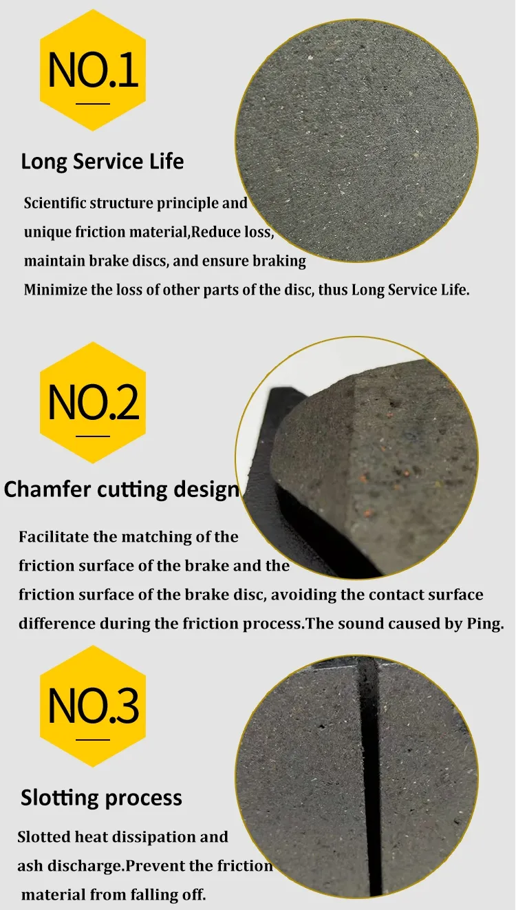 Auto Spare Parts Asbestos Ceramic Brake Pads for Chevrolet