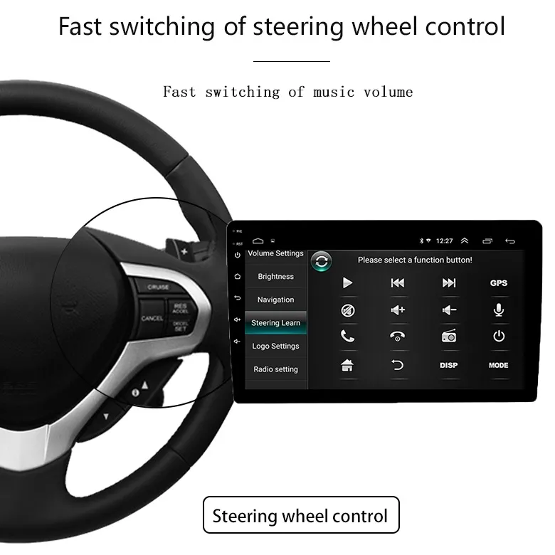 Best Selling 1024*600 HD Touch Screen 9 Inch Universal Android 8.1 Car Radio GPS for Toyota Corolla with GPS