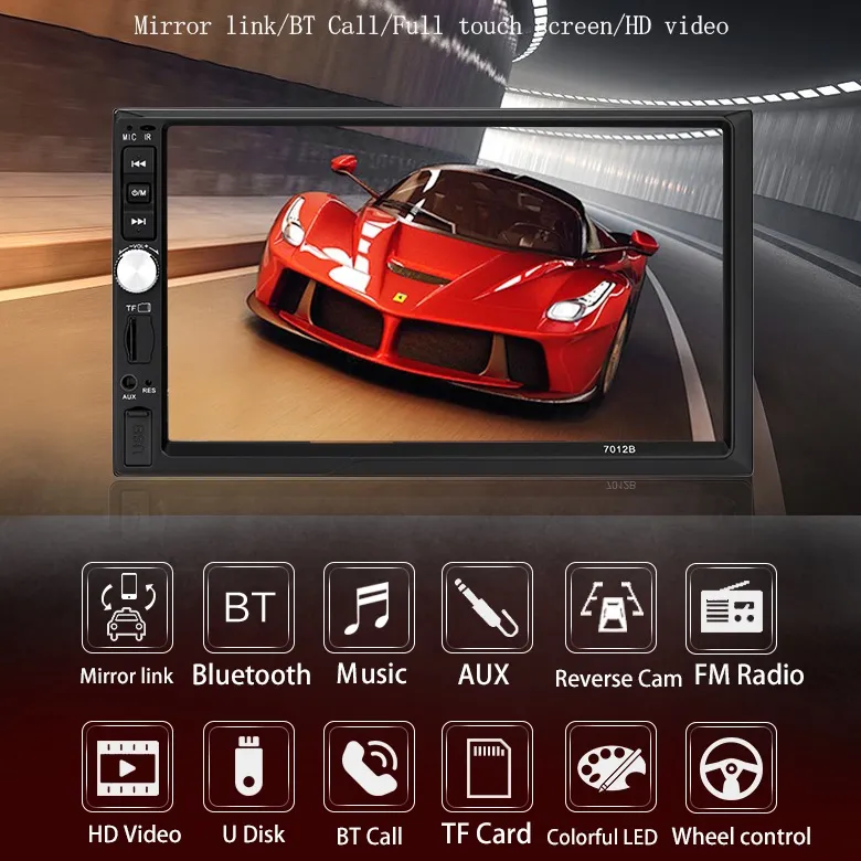 Car Stereo Radio 7′′ TFT Capacitance Touch Screen Car MP5 Player