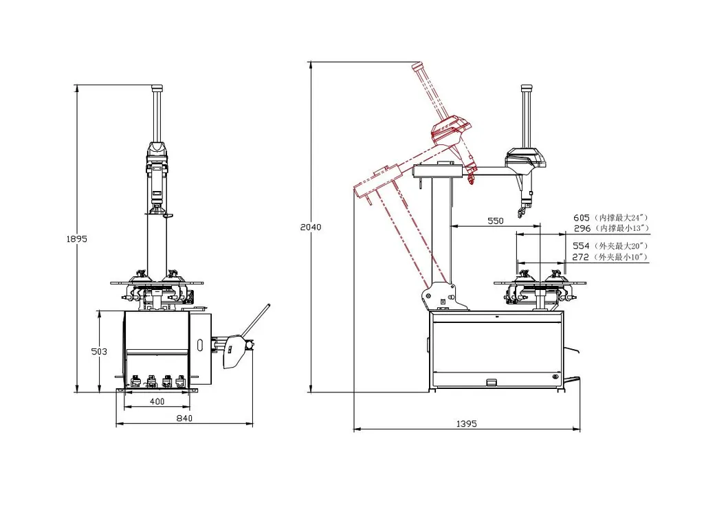 Comfortable Use Hofmann Tire Changer