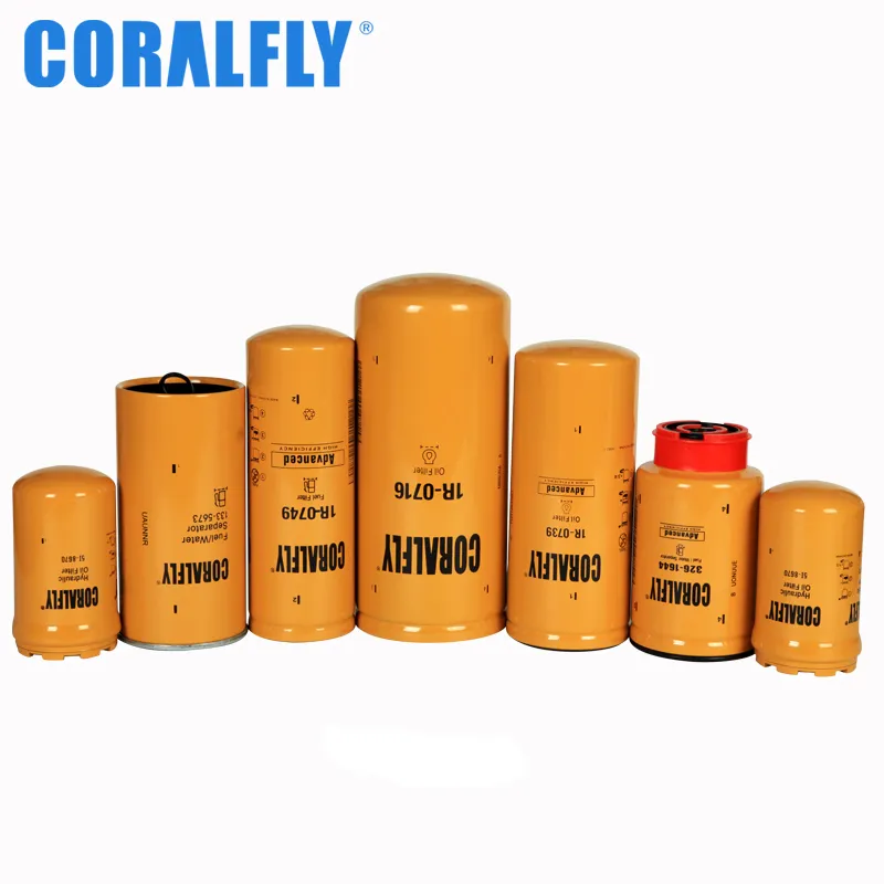 Coralfly Diesel Engines Oil Filter 1r0722 5A-6717/1r-0740 9m-9740 4j-0816 4n-0326 4n-0313 1r-0713 1r-0740 9m-9740 1r-0746 1r-0734 5I-795 for Caterpillar Filter