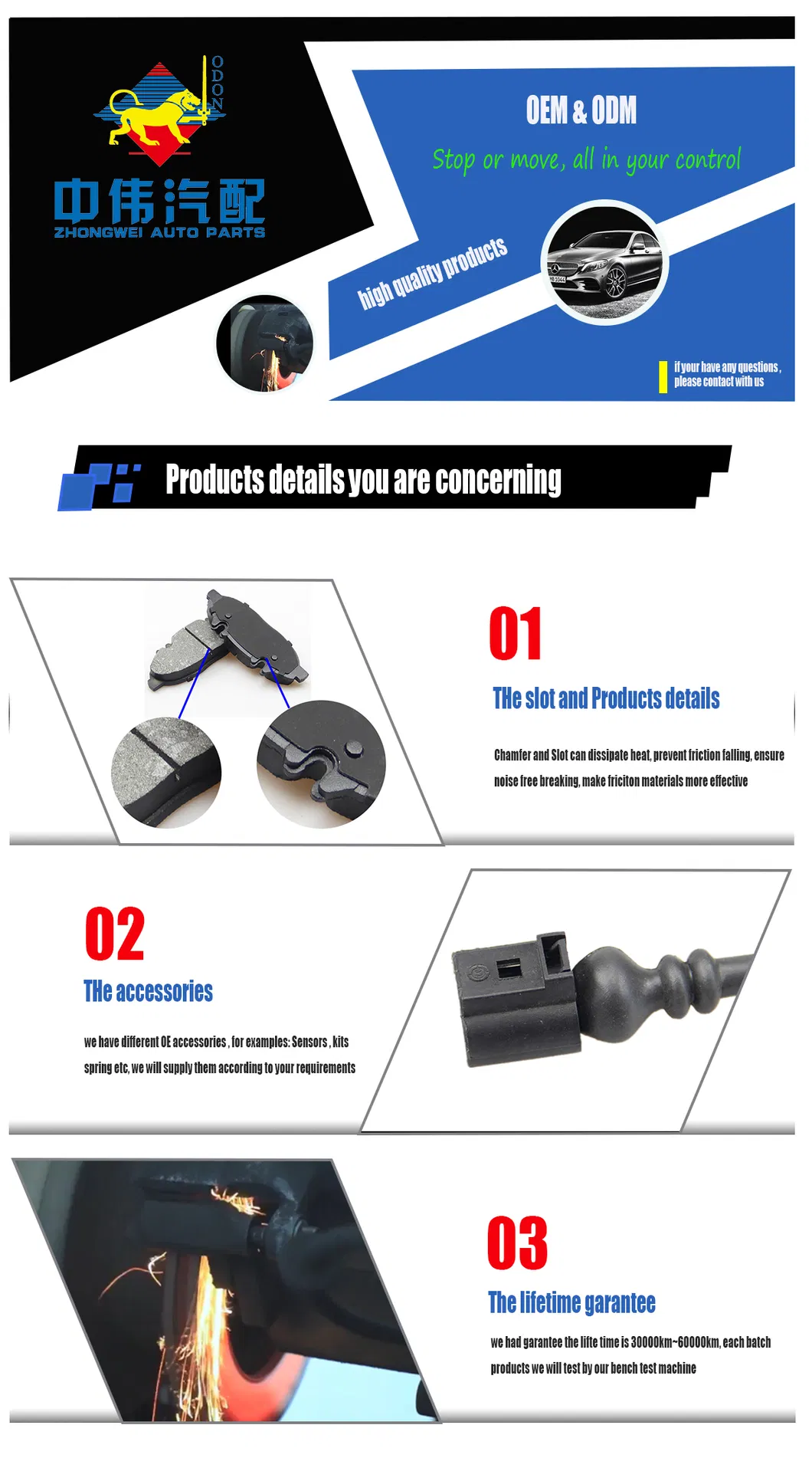 D1354 Rear Brake Pads High Quality Semi Metallic Brake Pads Auto Brake System Brake Pad for Toyota Corolla Brake Pad