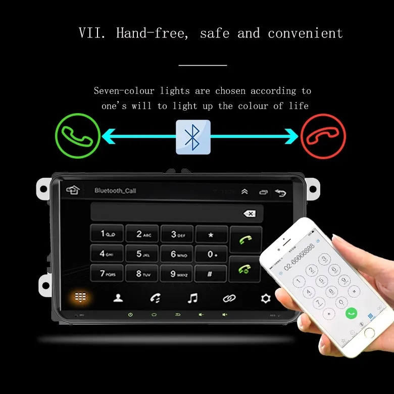 Factory Supply 9003c Smart Full Touch Screen Mirror Link Ios and Adroid Phone Android8.1 Multimediasystem for VW Radio and Vadio MP5 Car Player