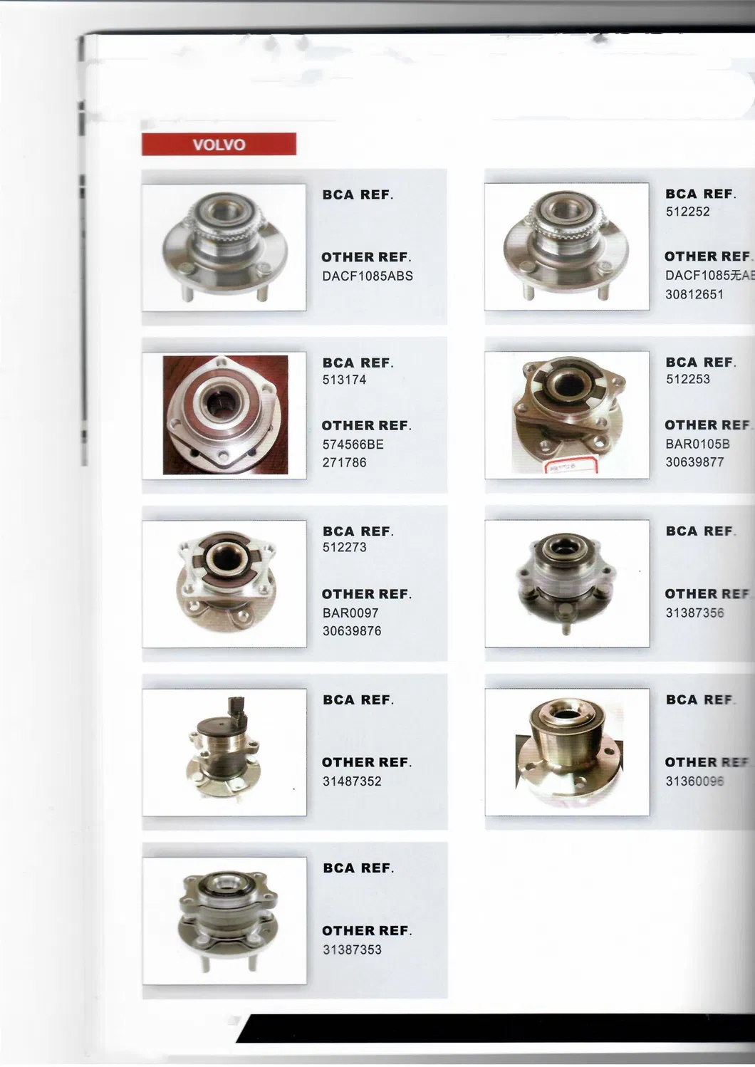Foda Deep Groove Ball Bearing/Rolling Bearing/Auto Bearing of 50rcty2822f0/Wb1024081/Lqz25520037/Dacf1085ABS/Wt4852f2