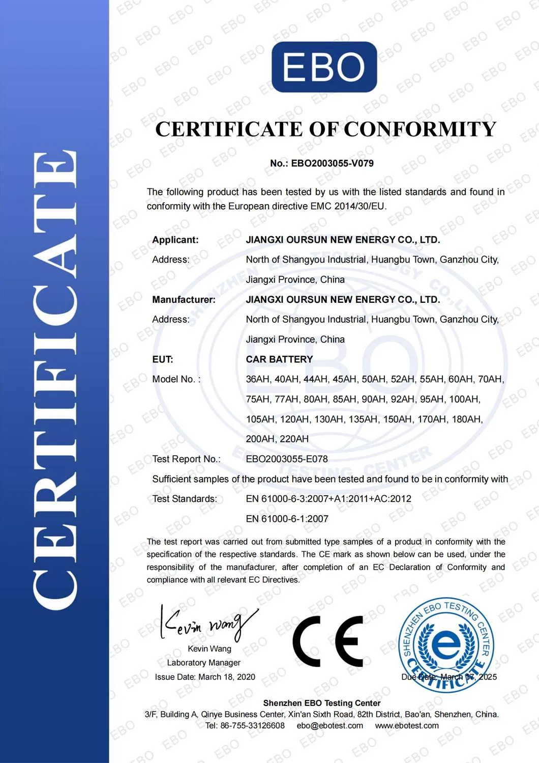 ISO9001 Certificated Factory for SMF Sealed Lead Acid Car Starting Batteries 12V 65ah Ns70 Auto Battery for Sale