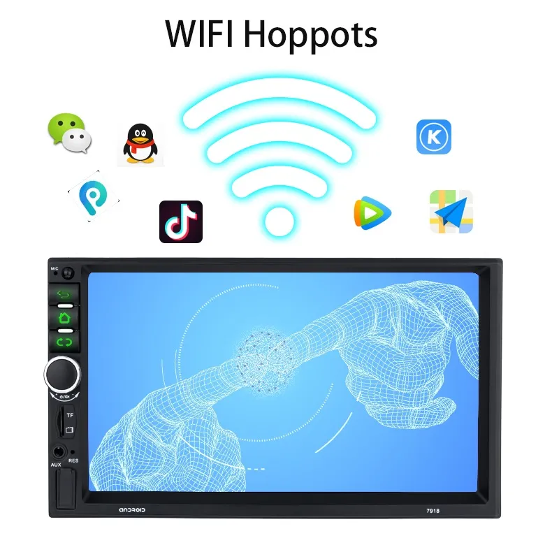 Jyt Factory Wholesale 7169 Subwoofer Full Intelligent 2DIN7 Inch Full Touch Screen Capacitive Screen Car Radio Car Audio and Video Car Player