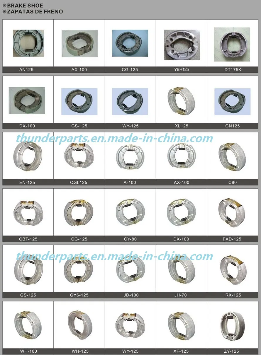Motorcycle Parts Brake Shoe/Bandas/Zapatas De Freno/Moto Accesorios XL125