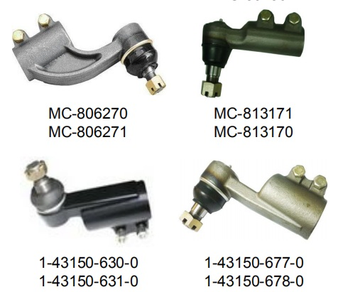 OEM High Quality Left and Right Ball Joint Tie Rod End 1- 43150 -801-0 1- 43150 -802-0