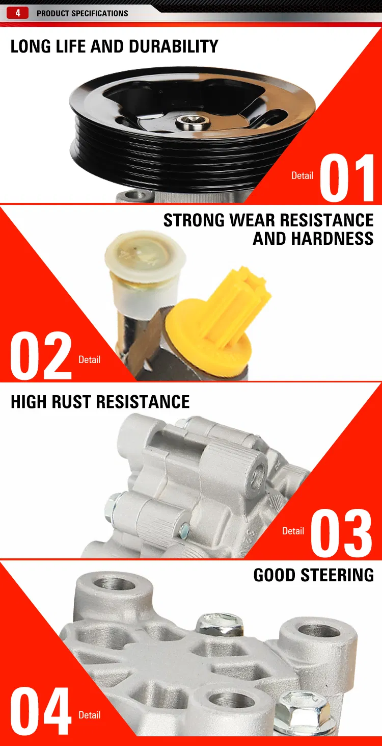 Power Steering Pump Fits for Mitsubishi 4m41 Engine Pajero (MR223480)