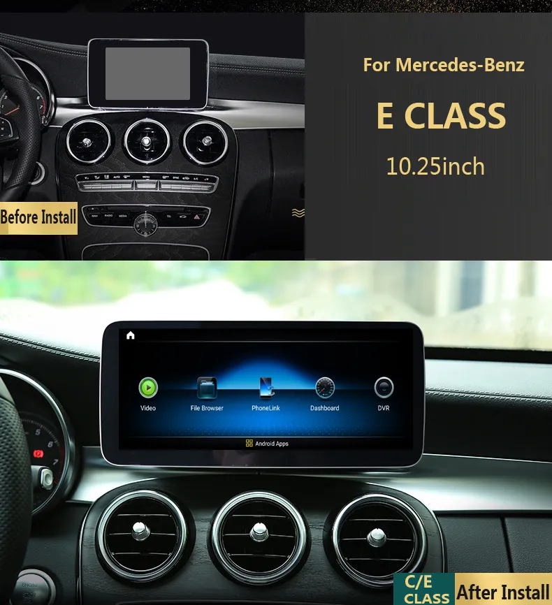Silverstrong 10.25" 4+64G Android 10 Car Multimedia Player for Mercedes Benz E Class W212 2009-2015 E200 E230 E260 E300 S212 Car Radio GPS