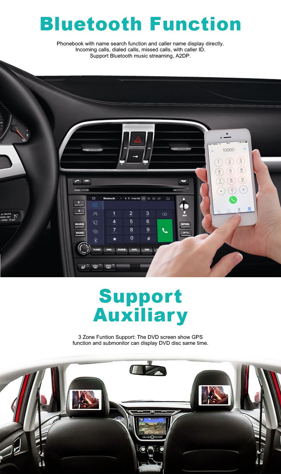 Witson Quad-Core Android 10 Car DVD GPS for KIA Sportage R2011 Built-in OBD Function
